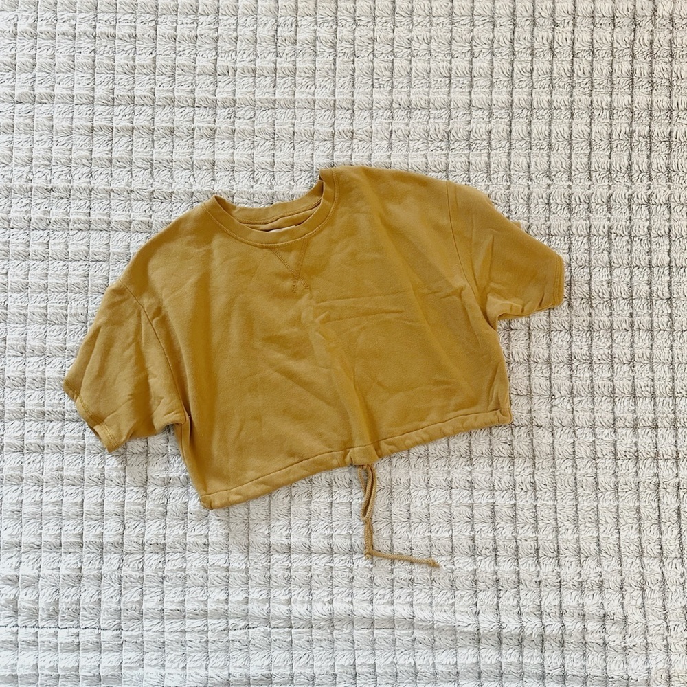 American Eagle Cropped Sweater Tee